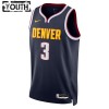 NBA Børn Trøje Denver Nuggets Bones Hyland 3 2022-23 Nike Icon Edition Navy Swingman
